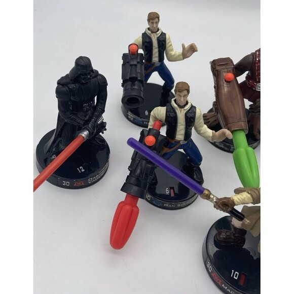 Star Wars Attacktix Lot 13 Pieces Number 30 Han Solo Wookie Captain Darth Boba - Picture 4 of 16